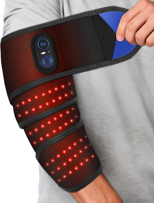 Draadloze Verwarmde Wikkelmassager – Oplaadbare Warmte- en Trillingstherapie voor Pijnverlichting, Pols • Enkel • Gewrichtscomfort